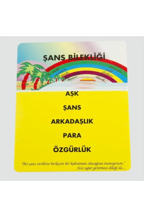 5li Şans Bileklik Kartı 200 Adet