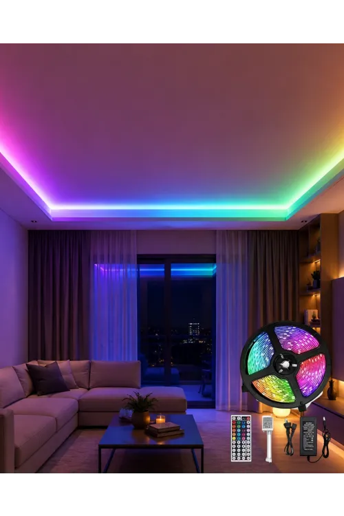 5 Metre 3 Şeritli Led