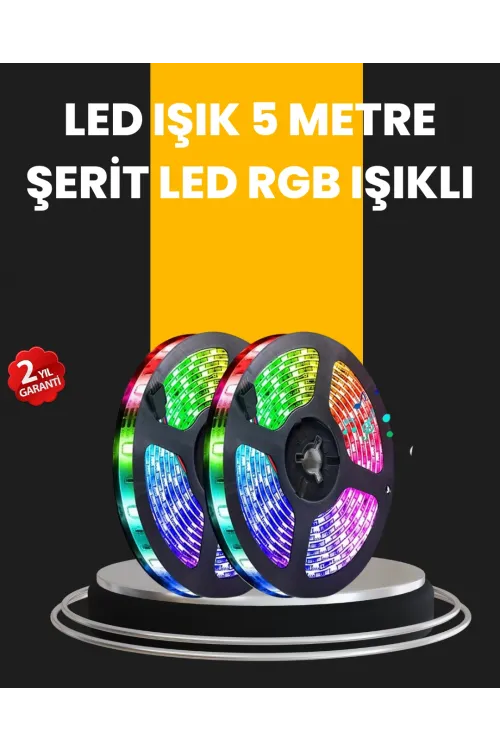 5 Metre Kumandalı Su Geçirmez Şerit Led
