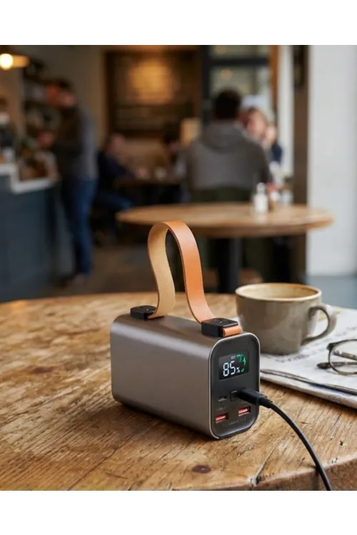 50000mah Süper Fast Charge Led Işıklı Taşınabilir Power Bank