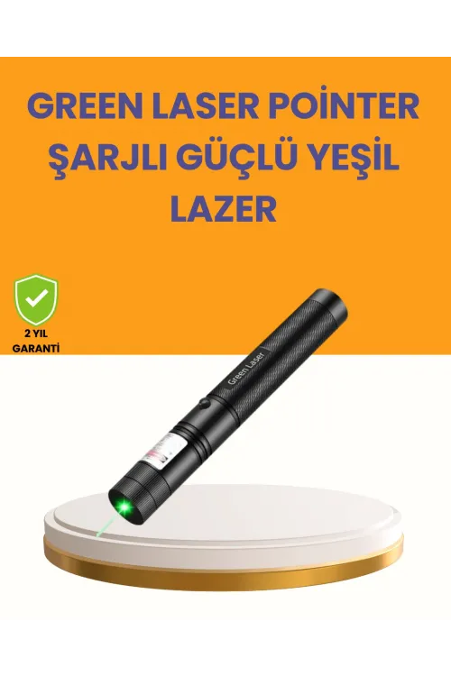5000mw Yeşil Lazer Pointer Profesyonel Uzun Menzilli