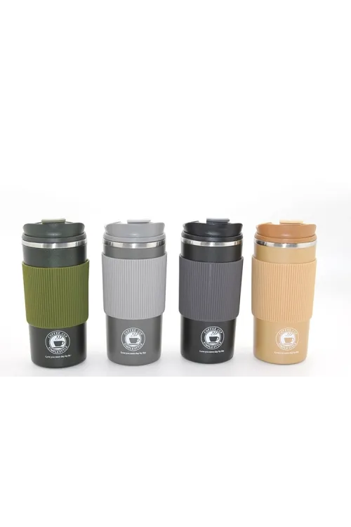 500ml Paslanmaz Çelik Termos Mug - Sızdırmaz Kapaklı Çift Katmanlı Termos IEG3133