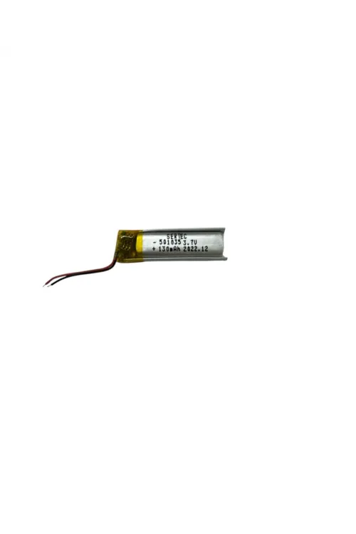 501035 3.7V 130mAh Li-Polymer Pil (Devreli/1.5A)