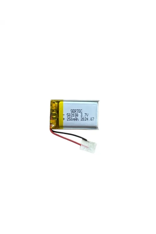 502030 3.7V 250 MAh Li-Polymer Pil (Devreli/1.5A)