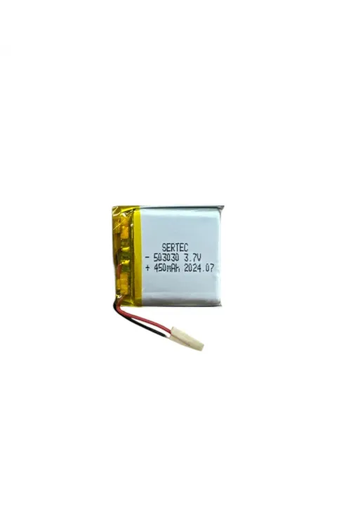 503030 3.7V 450mAh Li-Polymer Pil (Devreli/1.5A)