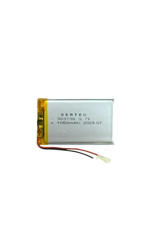 503759 3.7V 1200 MAh Li-Polymer Pil (Devreli/1.5A)