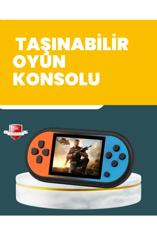 520 Oyunlu Mini Oyun Konsolu Hd Lcd Ekranlı