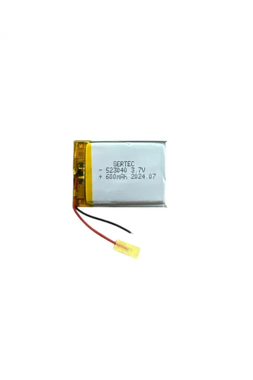 523040 3.7V 600 MAh Li-Polymer Pil (Devreli/1.5A)
