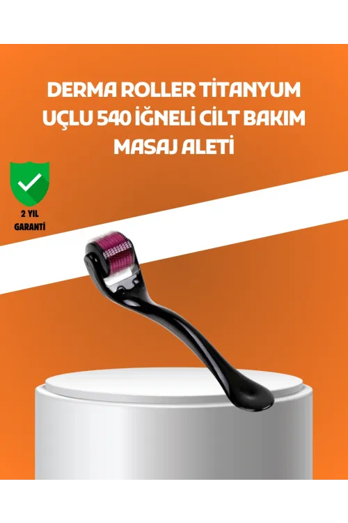 540 İğneli Titanyum Dermaroller Profesyonel Ev Tipi Cilt Yenileme Aparatı