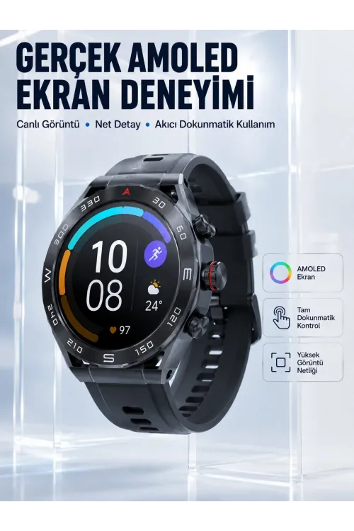 5g Android Sım Kartlı Akıllı Saat Dönebilen Hd Kamera Amoled Ekran Gps Wi-fi
