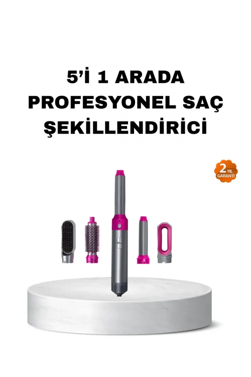 5’i 1 Arada Saç Şekillendirme Seti Negatif İyon Teknolojili Ve Hızlı Kurutmalı