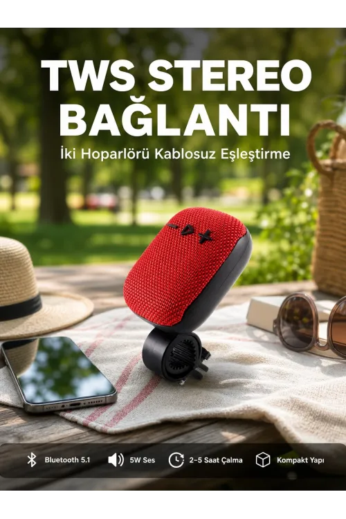 5w Kablosuz Bluetooth Hoparlör Güçlü Bas Ve Fm Radyo