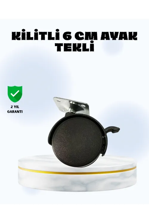 6 Cm Kilitli Tekerlek Ayak Tek Adet