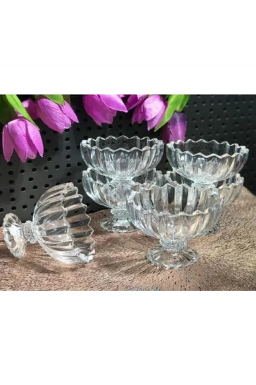 6lı Kristal Çerezlik Seti