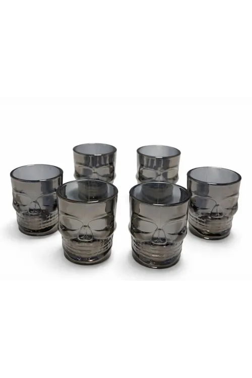 6lı Kurukafa Cam Shot Bardağı IEG5115