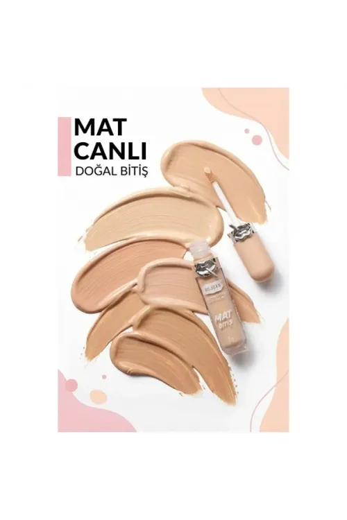 6lı Mat Bitişli Fondöten Seti