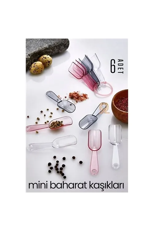 6 lı Şeffaf Baharat Kaşığı Camino Design 717505