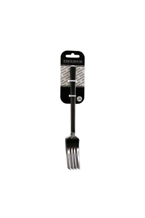 6 Parça Eko Çubuk Sade Metal Yemek Çatal 2mm