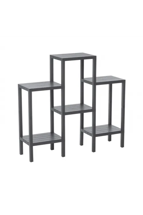 6 Raflı - Gri Modüler Ünite Plastik 108x100x29 Cm