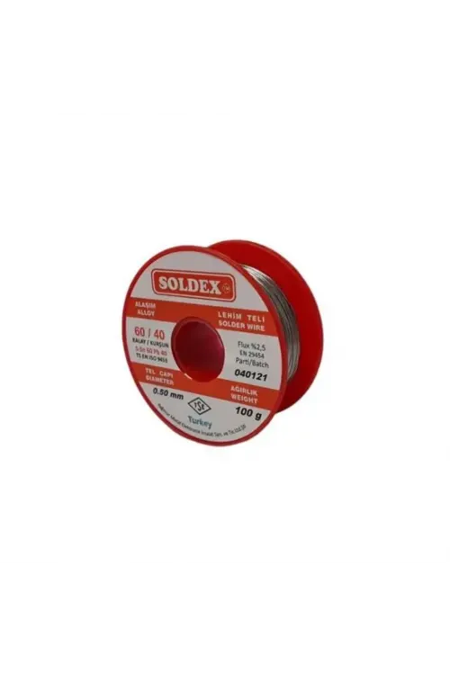 60/40 Lehim Teli 100 gr 0,50 mm (Sn:60 / Pb:40)