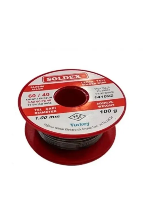 60/40 Lehim Teli 100 Gr 1,00 Mm (sn:60 / Pb:40)