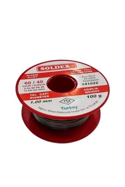 60/40 Lehim Teli 100 Gr 1,00 Mm (sn:60 / Pb:40)