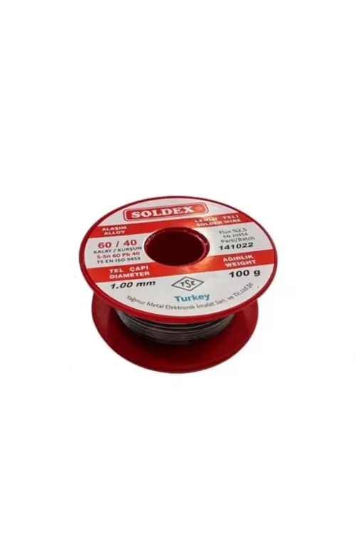60/40 Lehim Teli 100 gr 1,00 mm (Sn:60 / Pb:40)