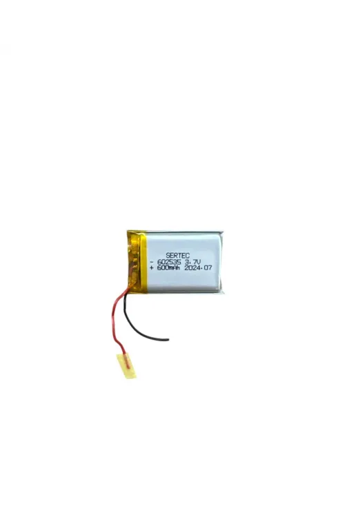 602535 3.7V 600 MAh Li-Polymer Pil (Devreli/1.5A)