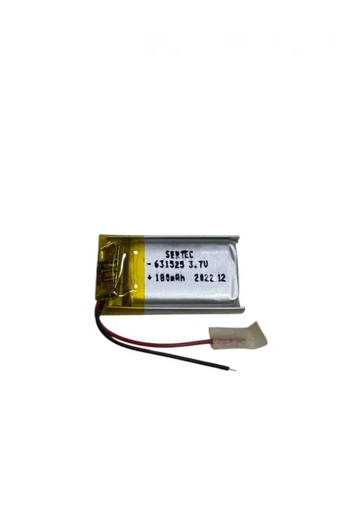 631525 3.7V 180 mAh Li-Polymer Pil (Devreli/1.5A)