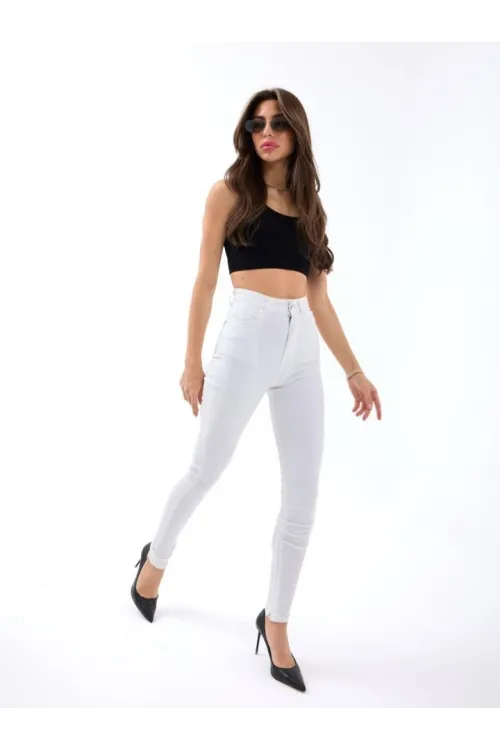 6489 PANTOLON-BEYAZ