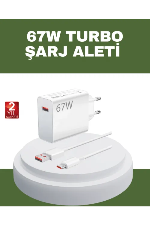 67 Watt Type C Hızlı Şarj Cihazı Oneplus 7 8 9 10 Uyumlu