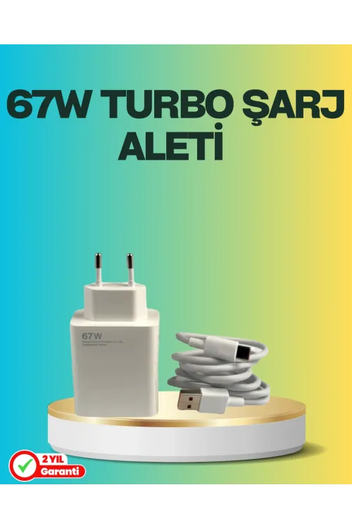 67 Watt Type C Turbo Şarj Seti