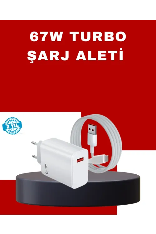 67 Watt Yüksek Güç Şarj Adaptörü Mi 10 Mi 11 Mi 12 Uyumlu
