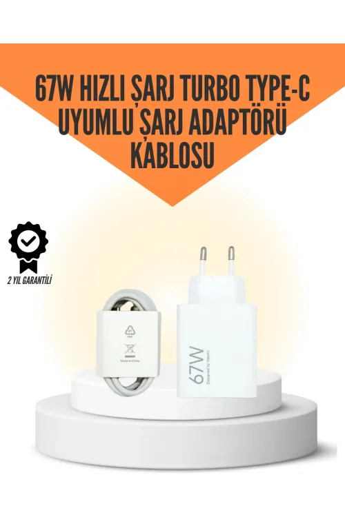 67w Hızlı Şarj Cihazı Yüksek Isı Dayanımlı Type-c Set