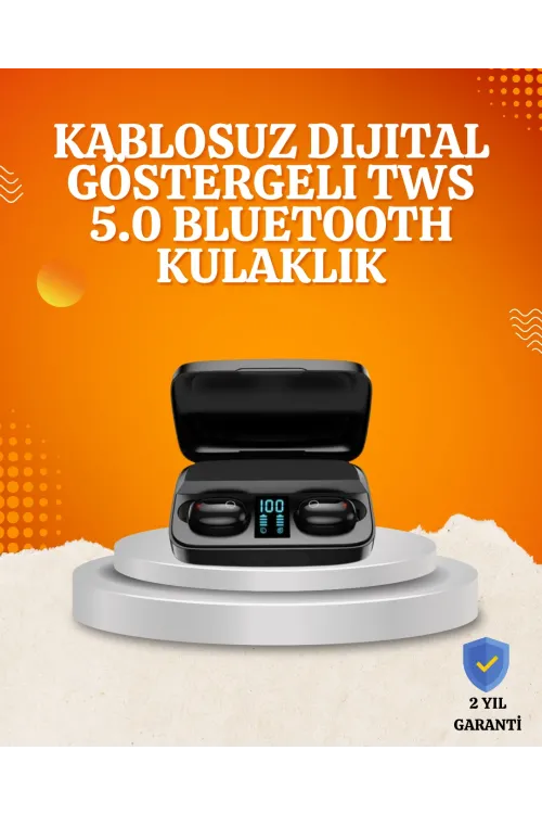 1800 mah Güçlü Şarj Kutusu İle Bluetooth Kulaklık Seti