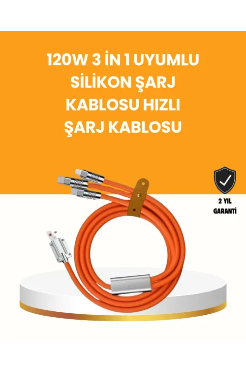 Çoklu Cihaz Dostu 120 w Hızlı Şarj Kablosu – Tek Kablo İle Her Cihaz Elinizin Altında