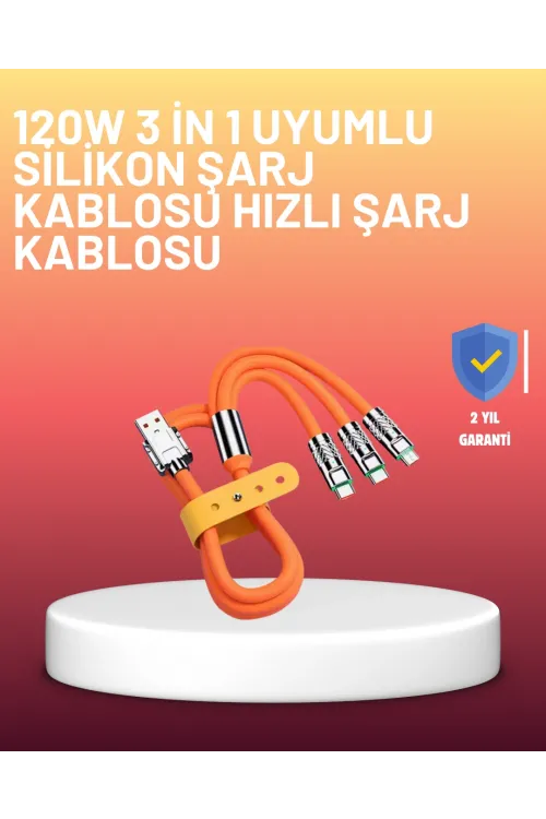 Çinko Alaşımlı Uçlu 120 w Şarj Kablosu – Dolaşmaya Dayanıklı 1,2 m Usb Kablo