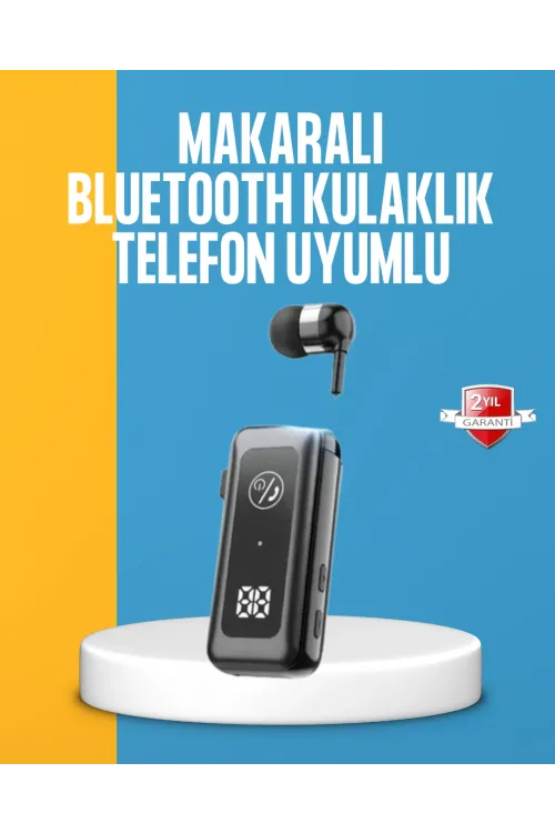 Dijital Ekranlı Ve Hızlı Şarjlı Bluetooth 5.2 Makaralı Kulaklık