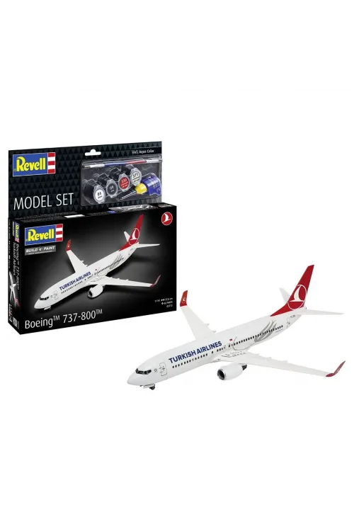 63772 Revell - Turkish Airlines Boeing 737-800 1:144 Maket Kiti