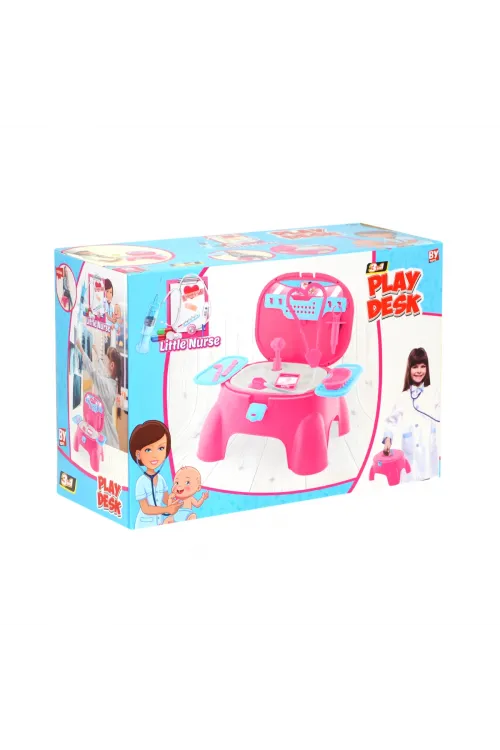 573-BP LITTLE NURSE OYUN TABURESİ DOKTOR SET KIZ(Ürün oyuncaktır)