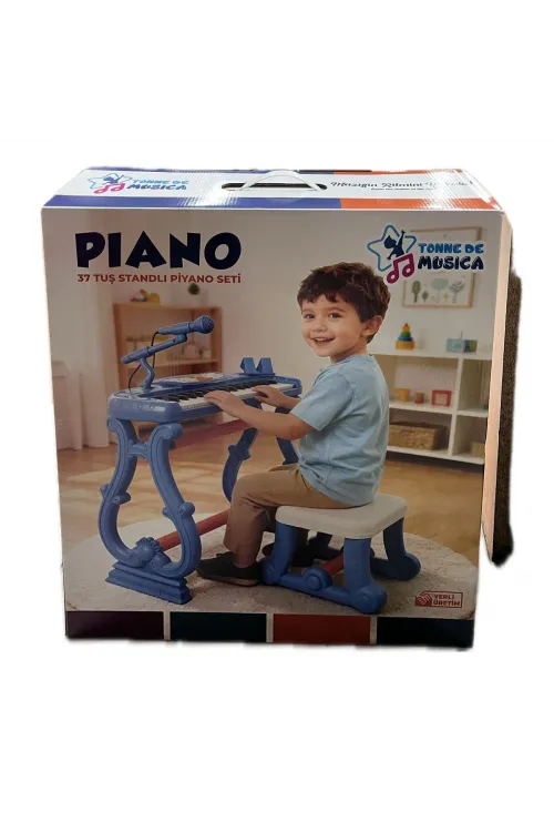URT033-002 AYAKLI 37 TUŞ PİANO ORG - MAVİ