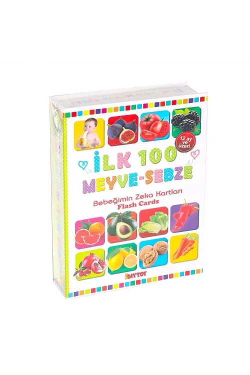 1765 FLASH CARD İLK 100 MEYVELER EĞİTİCİ KARTLAR