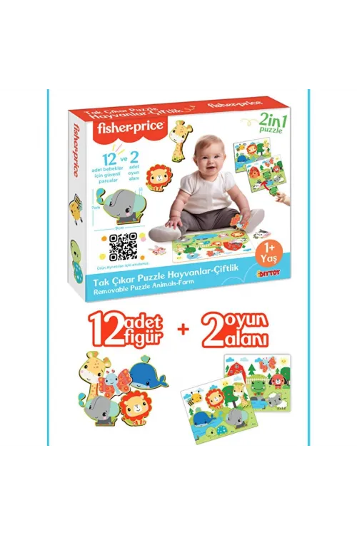 FP2755 FISHER PRICE TAK ÇIKAR PUZZLE HAYVANLAR