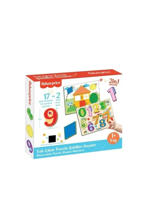 FP2762 FISHER PRICE TAK ÇIKAR PUZZLE ŞEKİLLER SAYILAR
