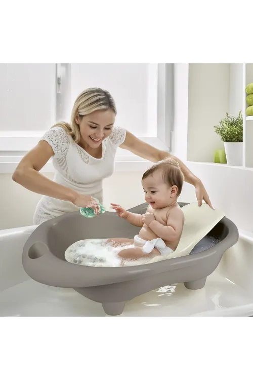 7270 HİPPO OYUNCAK BEBEK YIKAMA KÜVETİ VE DESTEĞİ STONE GRİ
