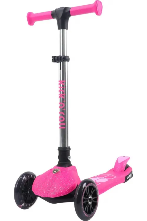 L5JELLY-P LAMBORGHİNİ LİSANSLI PARILTI IŞIKLI SCOOTER PEMBE
