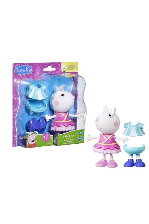 F8859 Peppa Pig ve Ailesi Kıyafetli Figür Seti +3 yaş