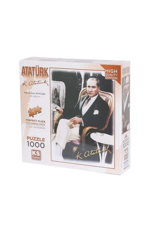 20727 Kahve İçen Atatürk 1000 Parça Puzzle -KS Puzzle