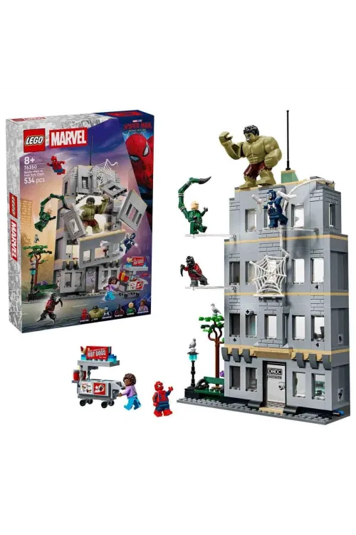76350 Lego Marvel Spider-Man ve Hulkın Destansı Çarpışması 534 parça +8 yaş