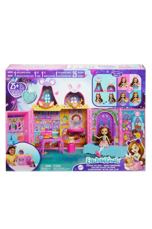 HXL53 Enchantimals Ana Karakter Bebekler Evi